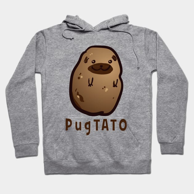 Pugtato Pug Potato Pun Shirt Hoodie by teepartee